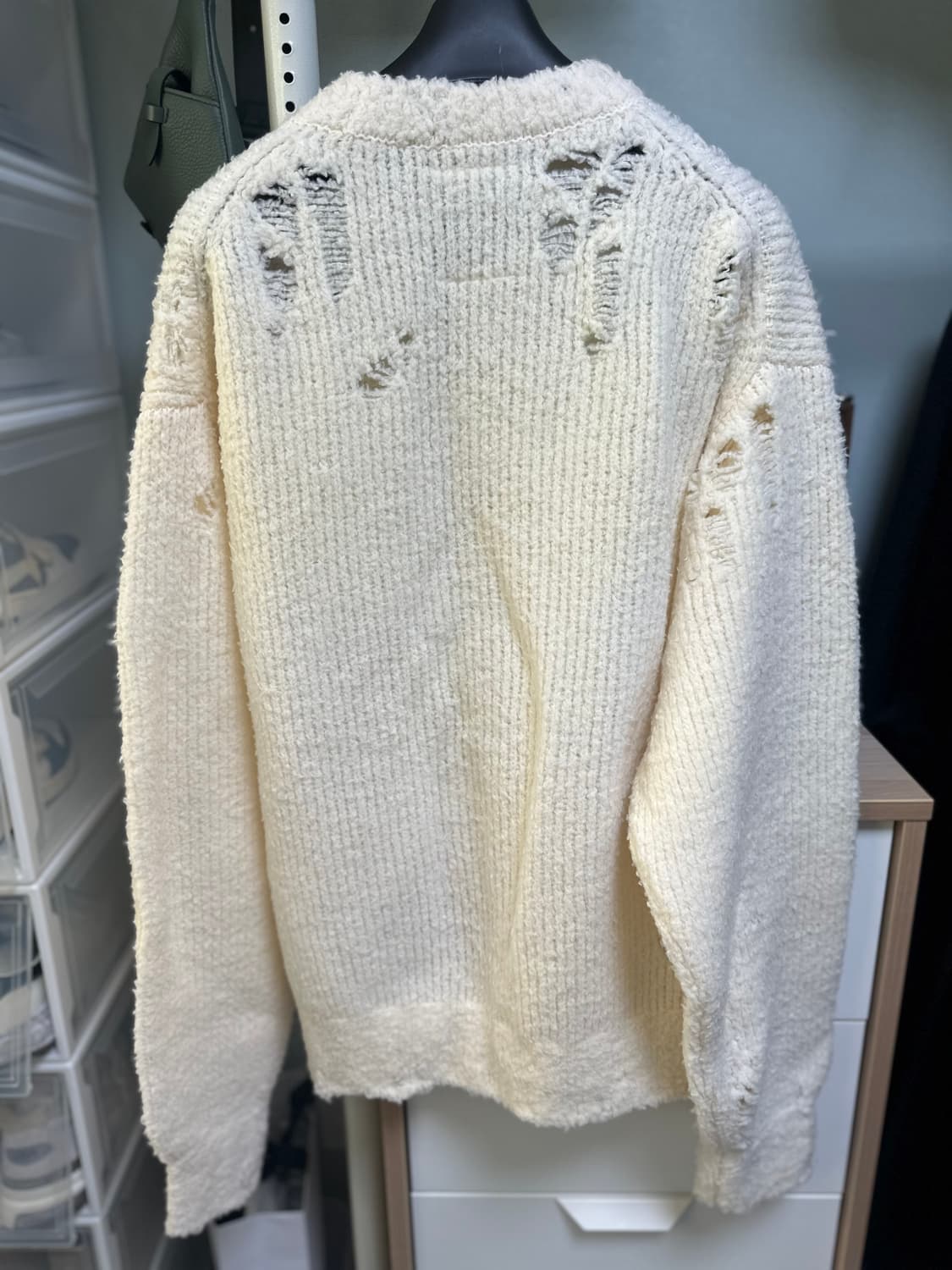 미하라야스히로 펀칭데미지니트 46사이즈 1회착 상품이미지3