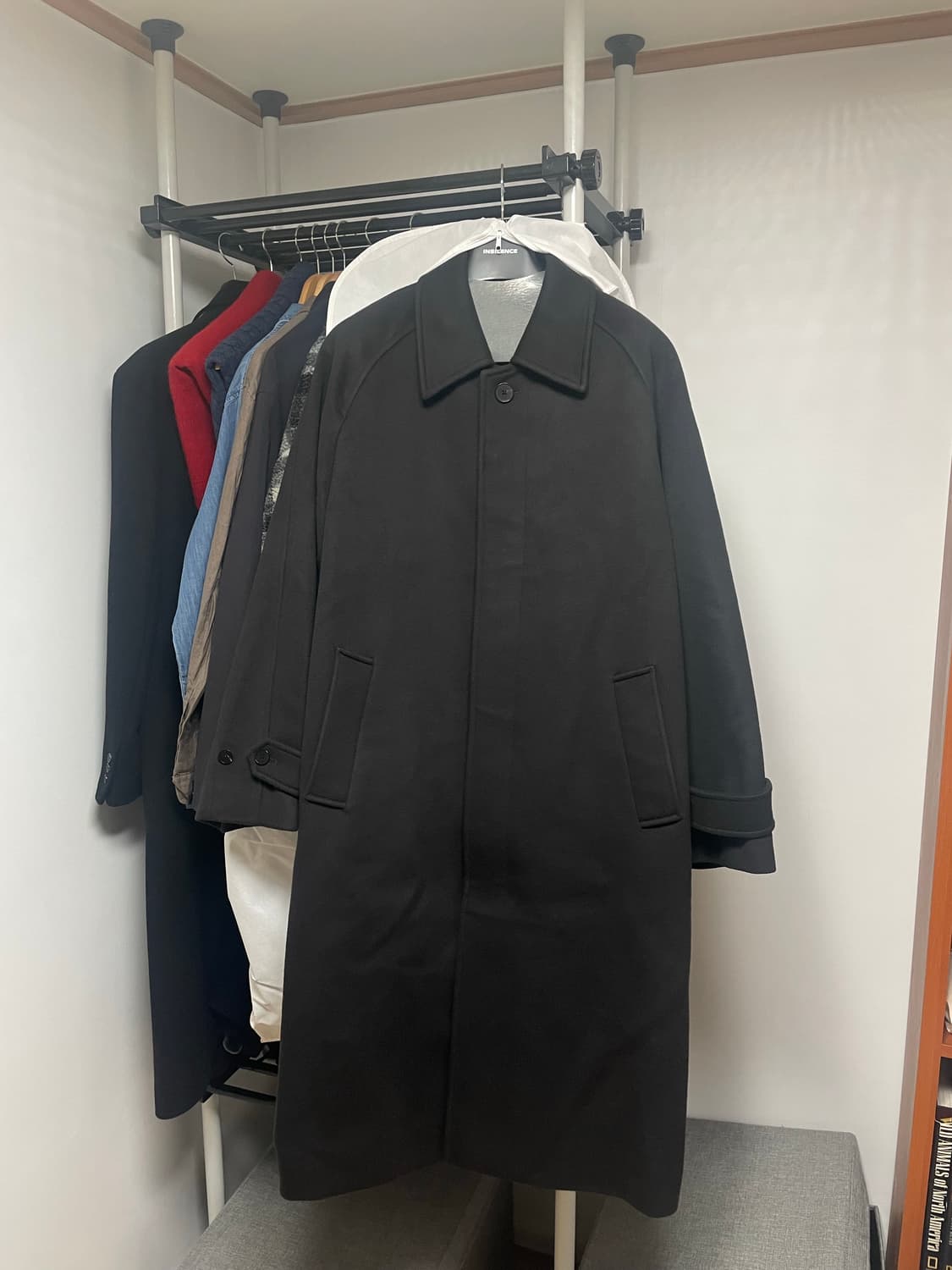 인사일런스 마펠 캐시미어 발마칸코트 머드그레이(L) 상품이미지1