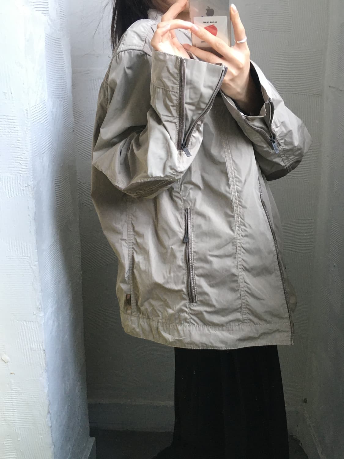 Armani Collezioni 아르마니 꼴레지오니 베이지 바이커 자켓 상품이미지2