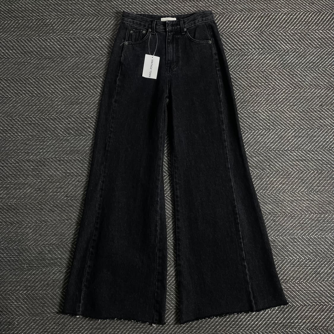 빈티지 와이드핏 블랙 데님 팬츠o 3129 상품이미지1