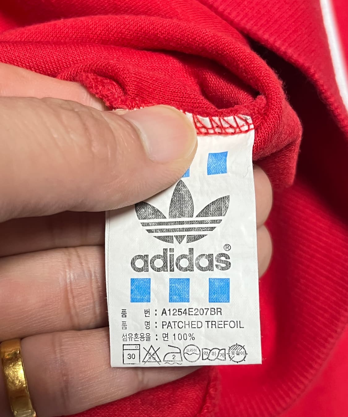 공용 아디다스 빅로고 트레포일 후드 티셔츠 Free 상품이미지9