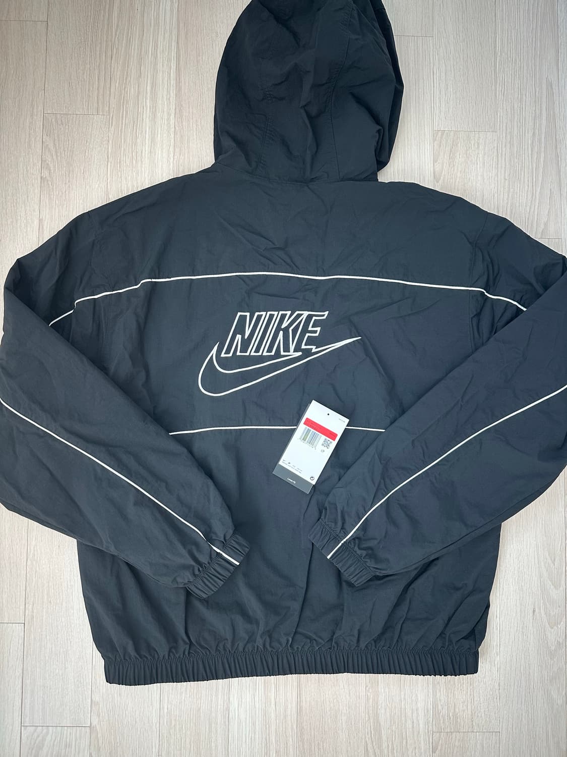 나이키 클럽 후드 바람막이 자켓 [블랙-L] 상품이미지6