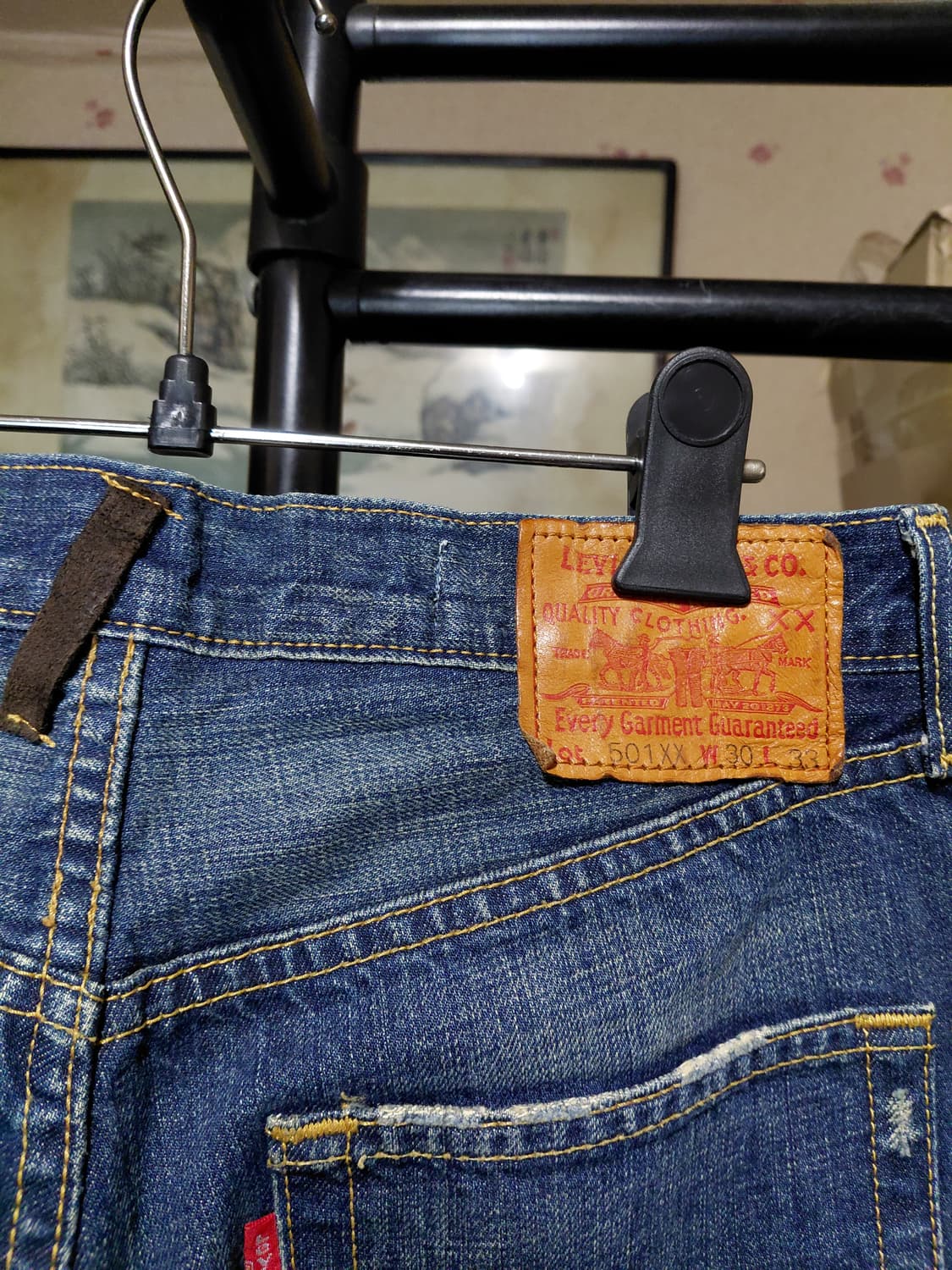 [리바이스501XX]2005년 한정판 스트레이트핏 데님 청바지 30사이즈 상품이미지4