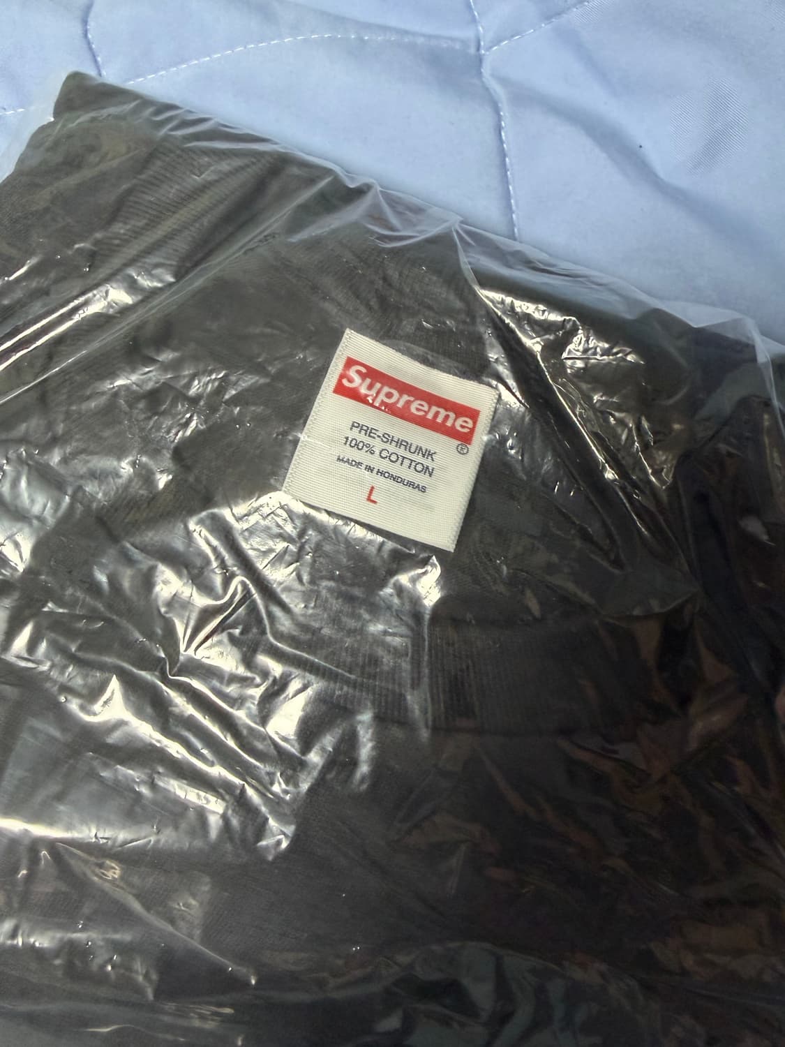 슈프림 26ss 아라빅 박스로고티 블랙 라지 상품이미지2