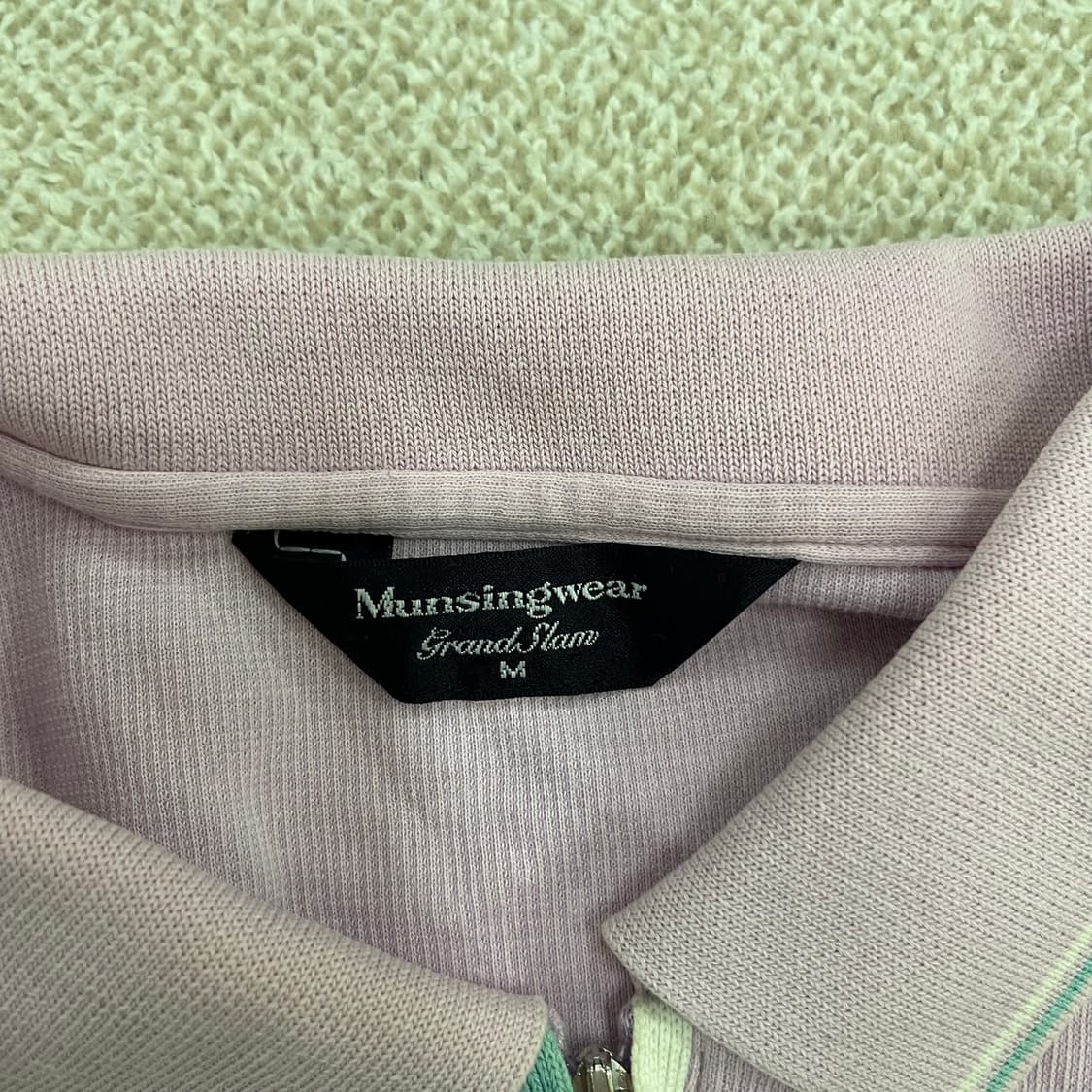 M 먼싱웨어 여성 골프 반집업 티셔츠 0122M1 상품이미지2