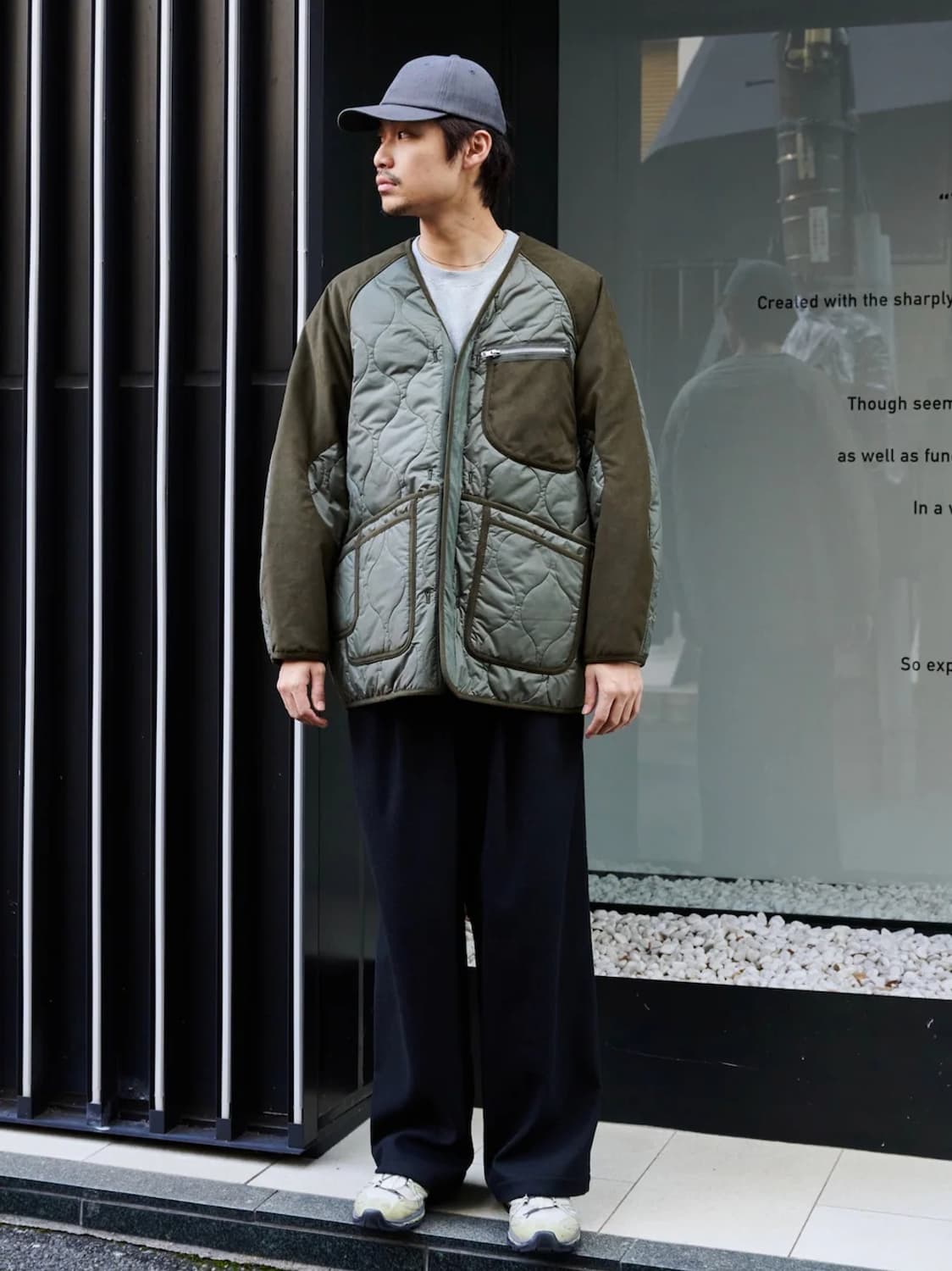 PUBLIC TOKYO Quit Suede Combi Liner 상품이미지3