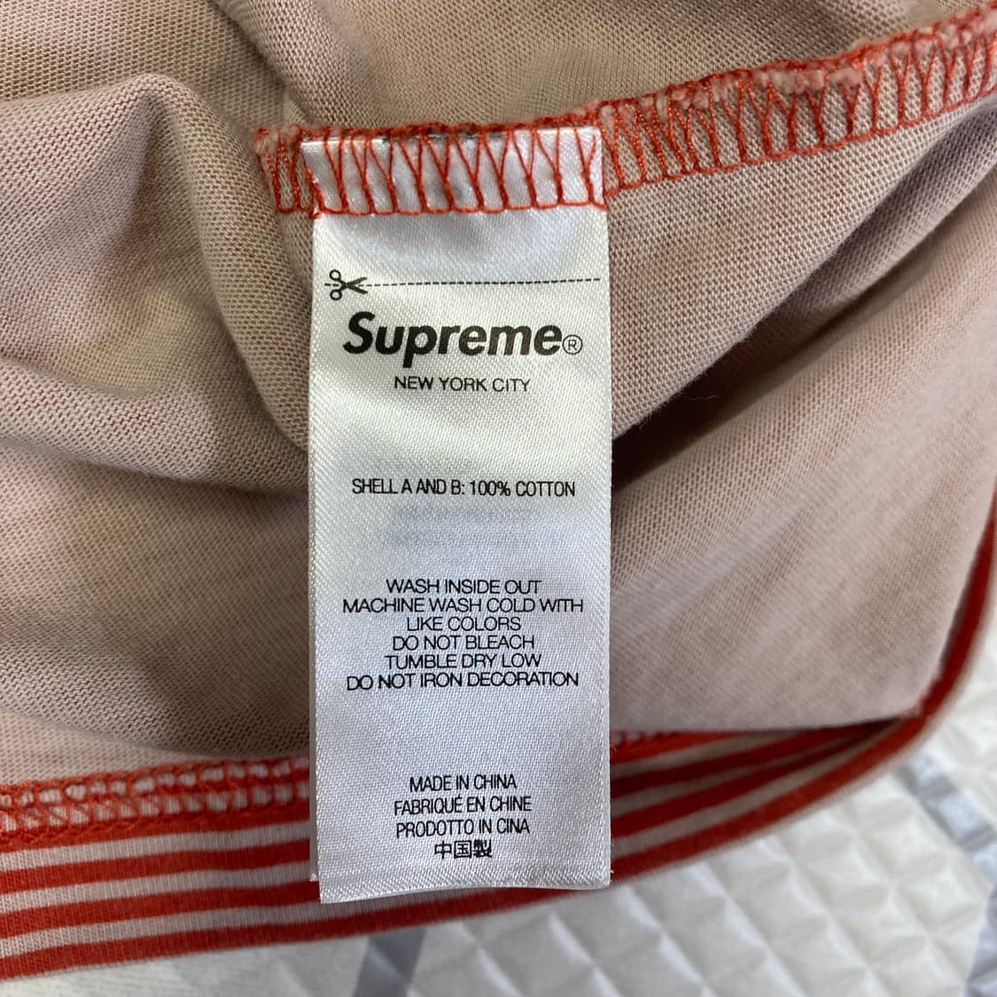 (M) 슈프림 24ss 레이어드 후드 롱슬리브 탄색상 해린 상품이미지8