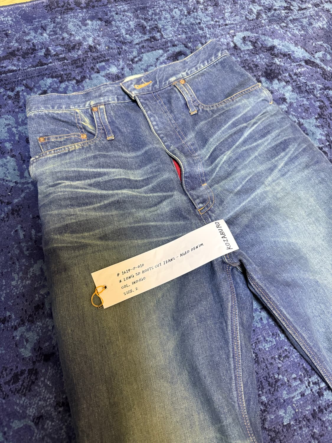 [2]KOZABURO LONG 3DBOOTSCUT DENIM INDIGO 상품이미지4