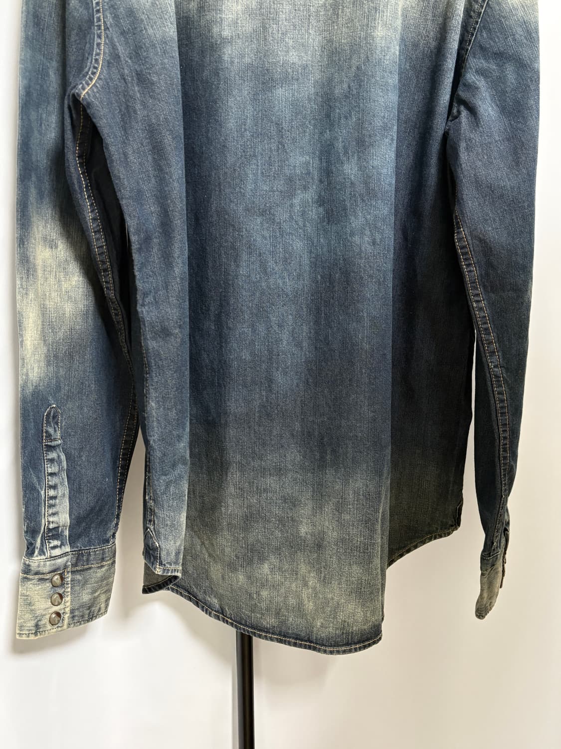 빈티지 페인팅 데님 셔츠 상품이미지6