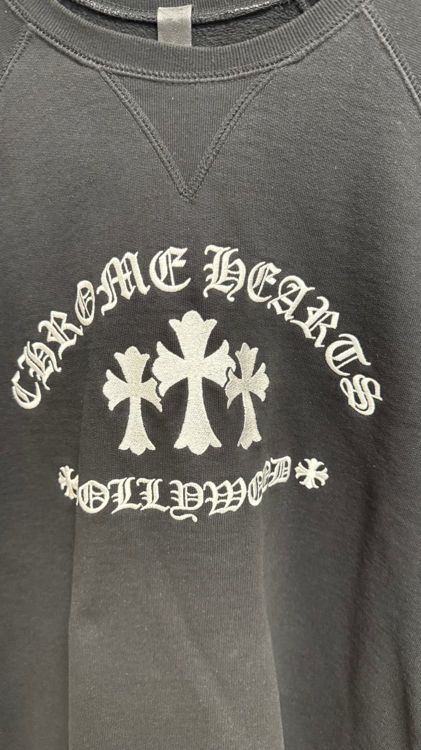 [XL] 크롬하츠 세메터리 헐리우드 맨투맨 블랙 상품이미지2