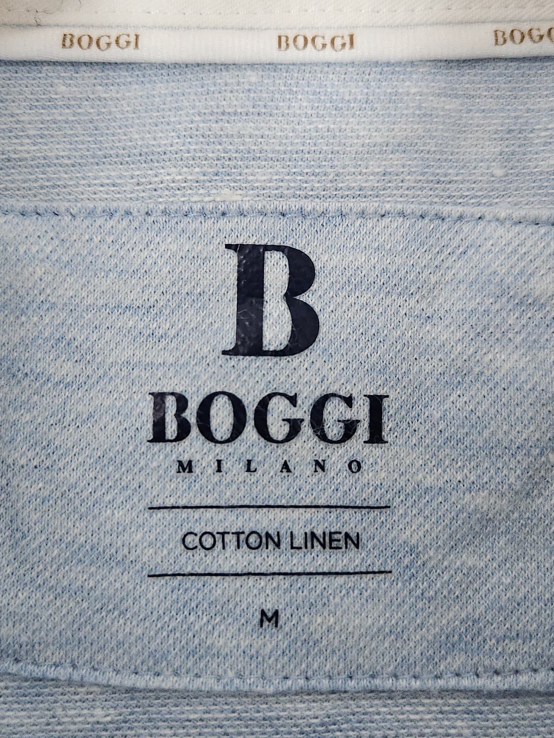 보기 BOGGI 이태리 린넨 폴로 반팔 카라티 M 상품이미지3