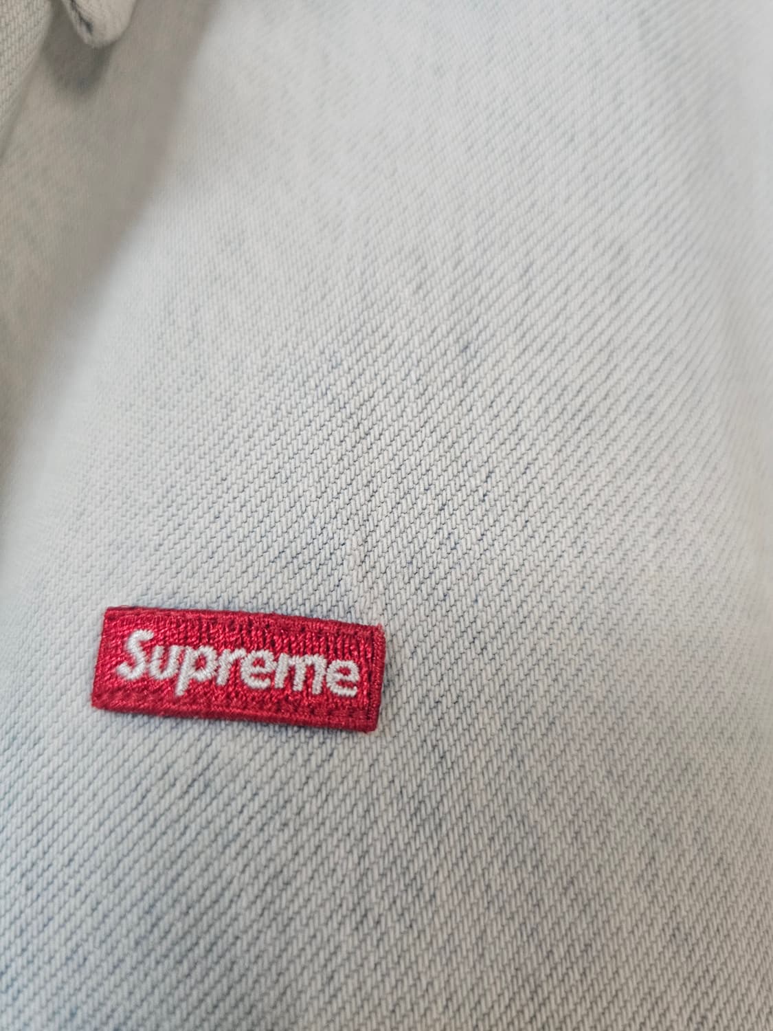 슈프림 스몰 박스 워시드 데님 셔츠 M 상품이미지6