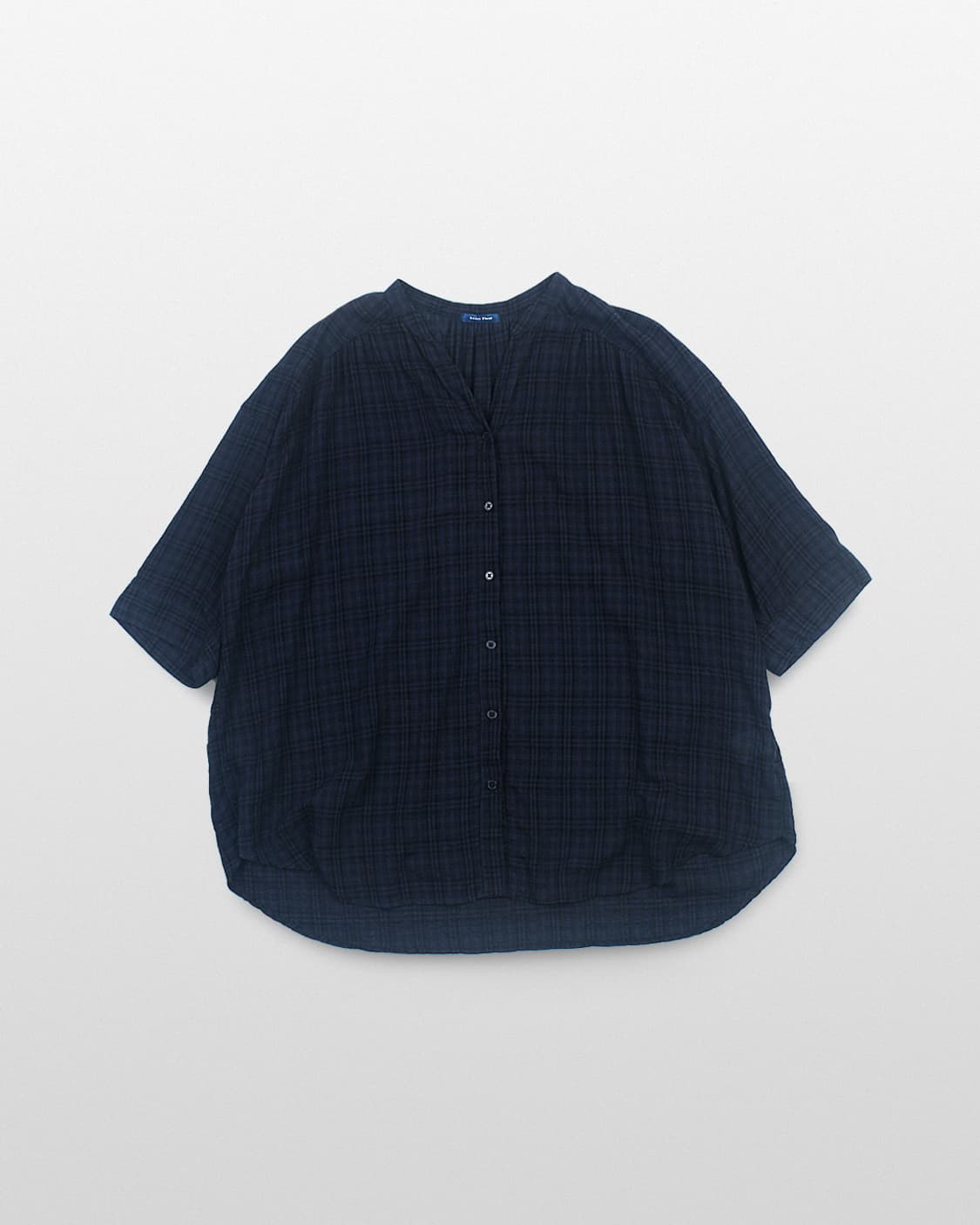 SWEET FLEUR Oversized Check Dolman Blous 상품이미지1