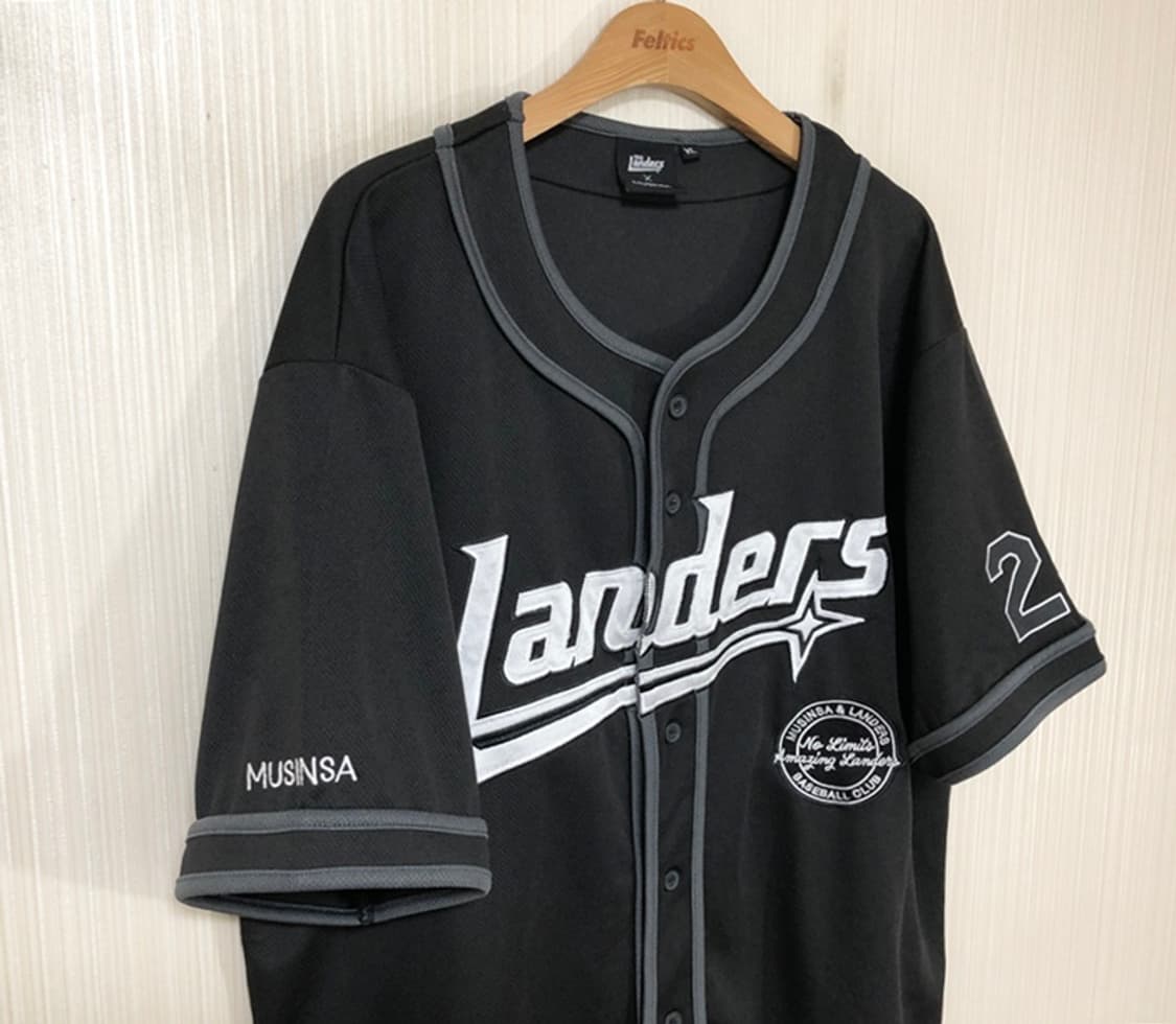 무신사 X SSG랜더스24 콜라보 블랙유니폼/져지 XL 상품이미지5