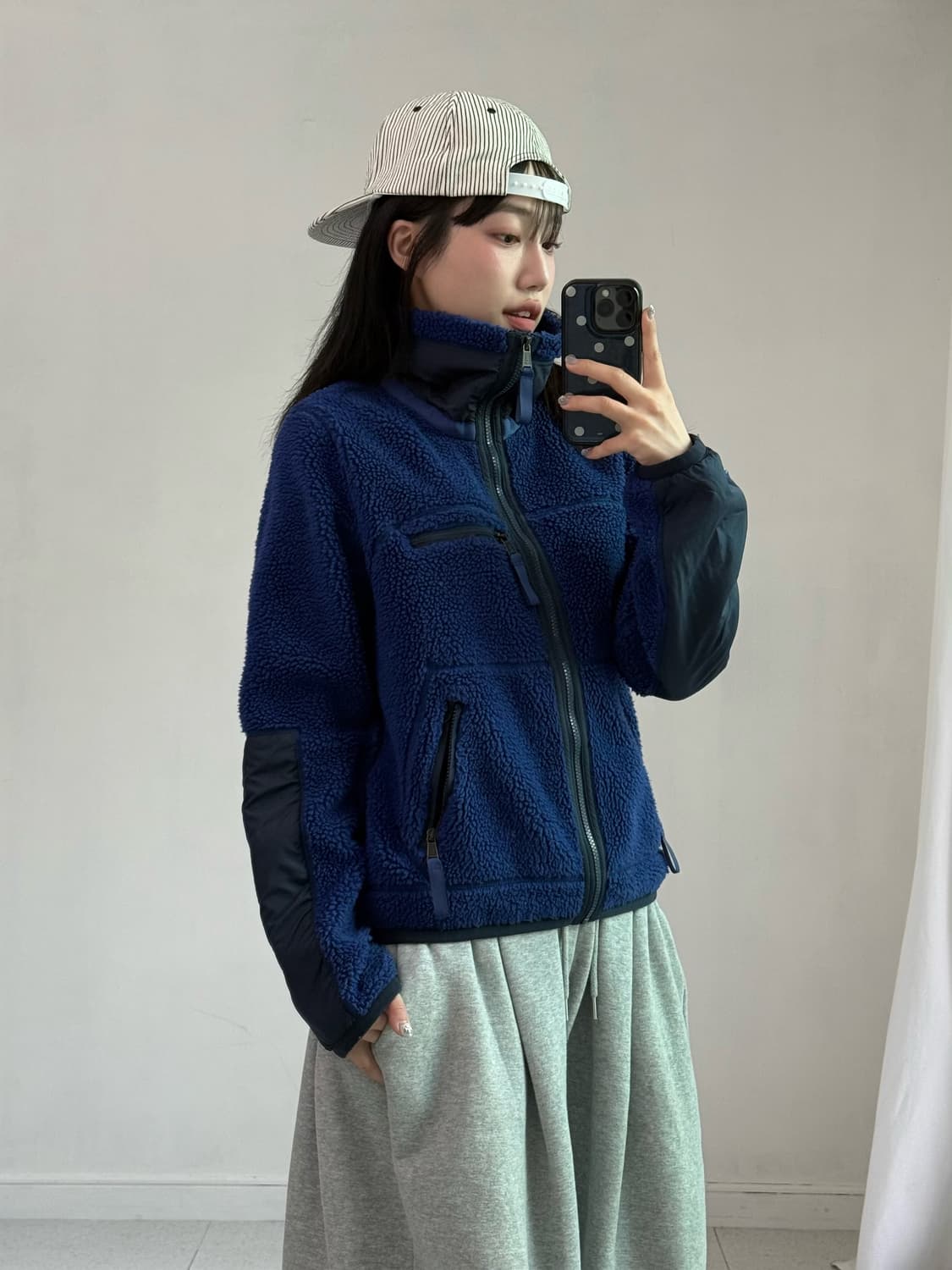 폴로 블루 후리스 집업 상품이미지1