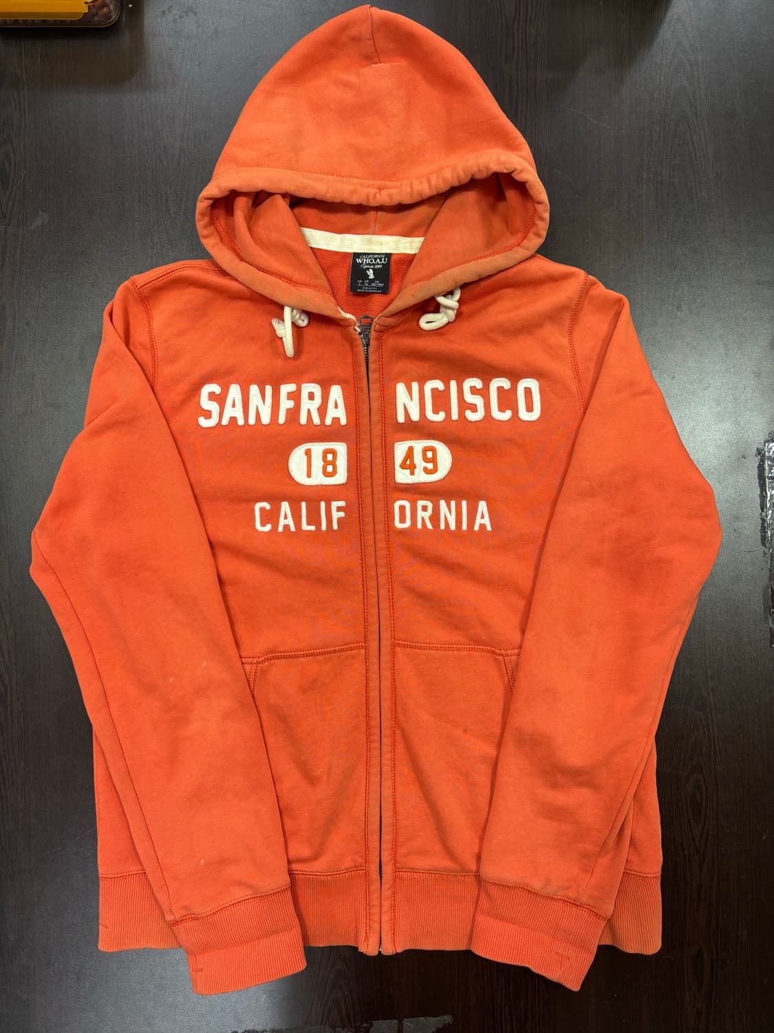 WHO.A.U 캘리포니아 오렌지 후드집업 상품이미지1