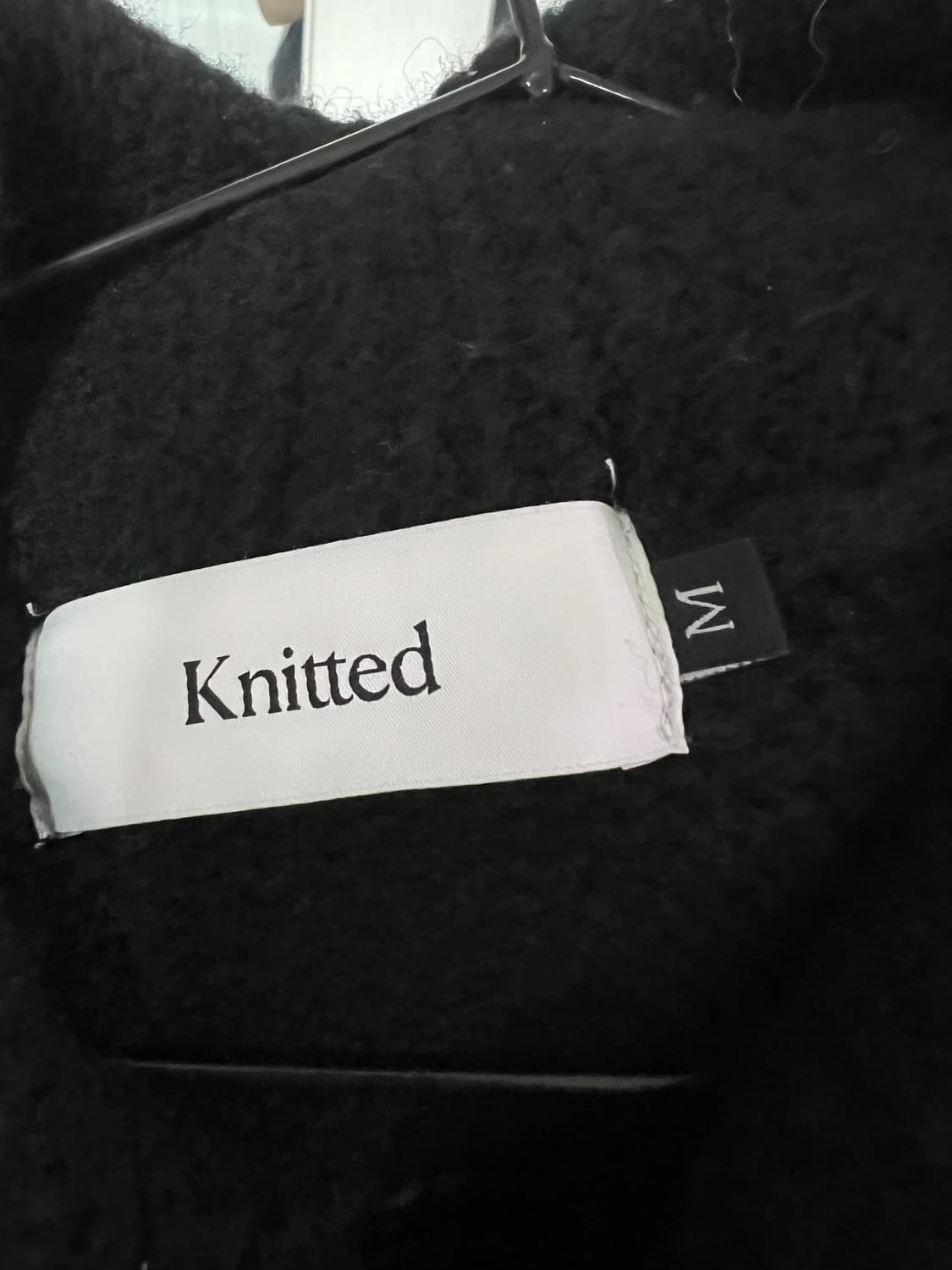 니티드 벌키 울 스타디움 니트 집업 상품이미지3