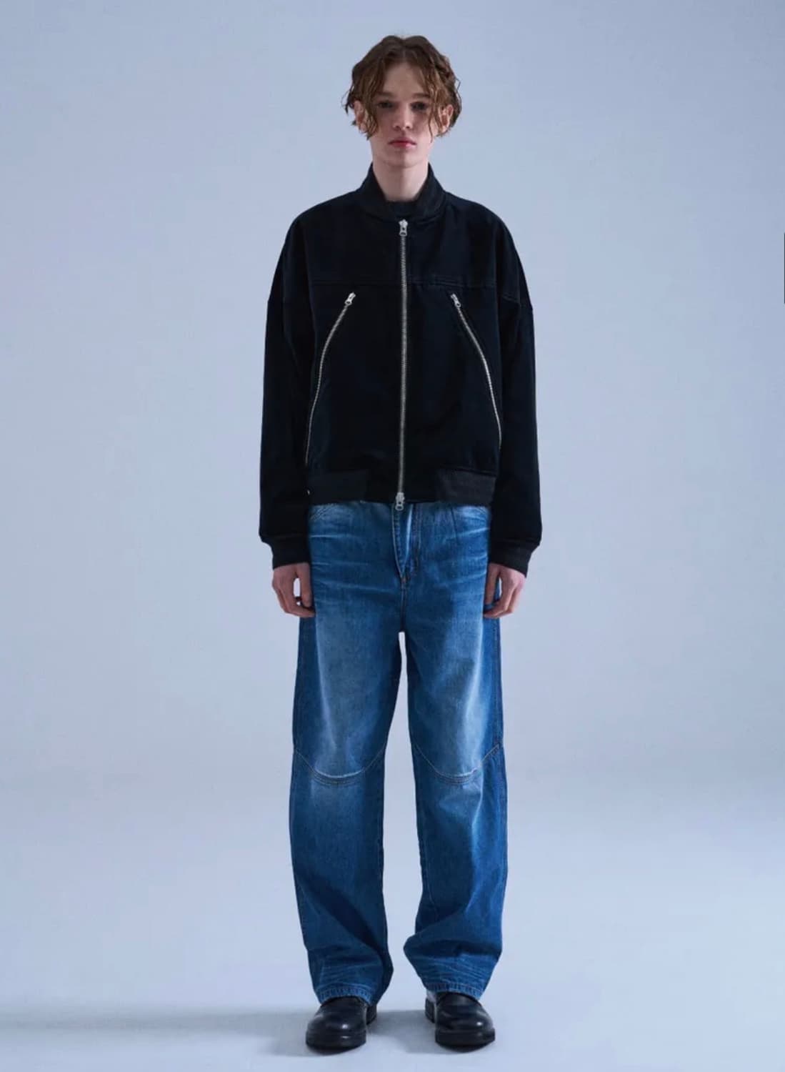 ETCE 벨벳 블루종 M 상품이미지2