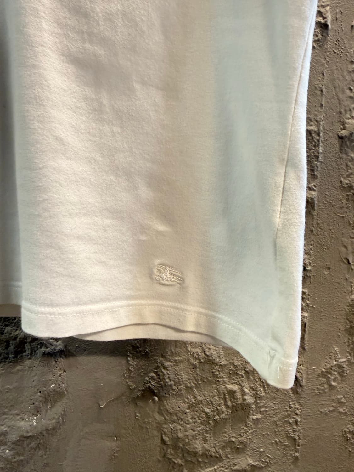 M 버버리 BURBERRY 런던 노바체크 숄더 V넥 반팔 티셔츠 화이트 상품이미지2