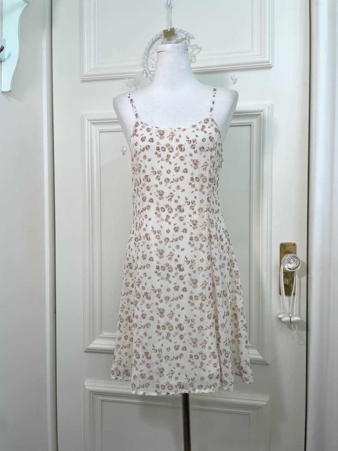 LEST ROSE ivory rose print feminine slee 상품이미지1