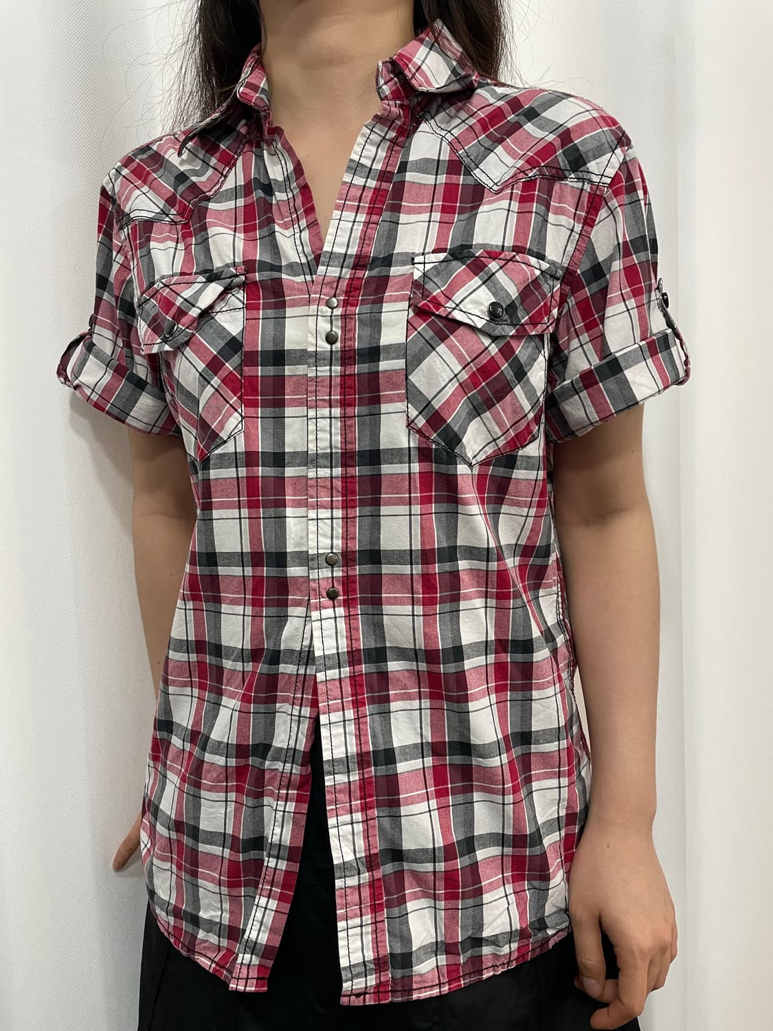 pocket check shirt 상품이미지2