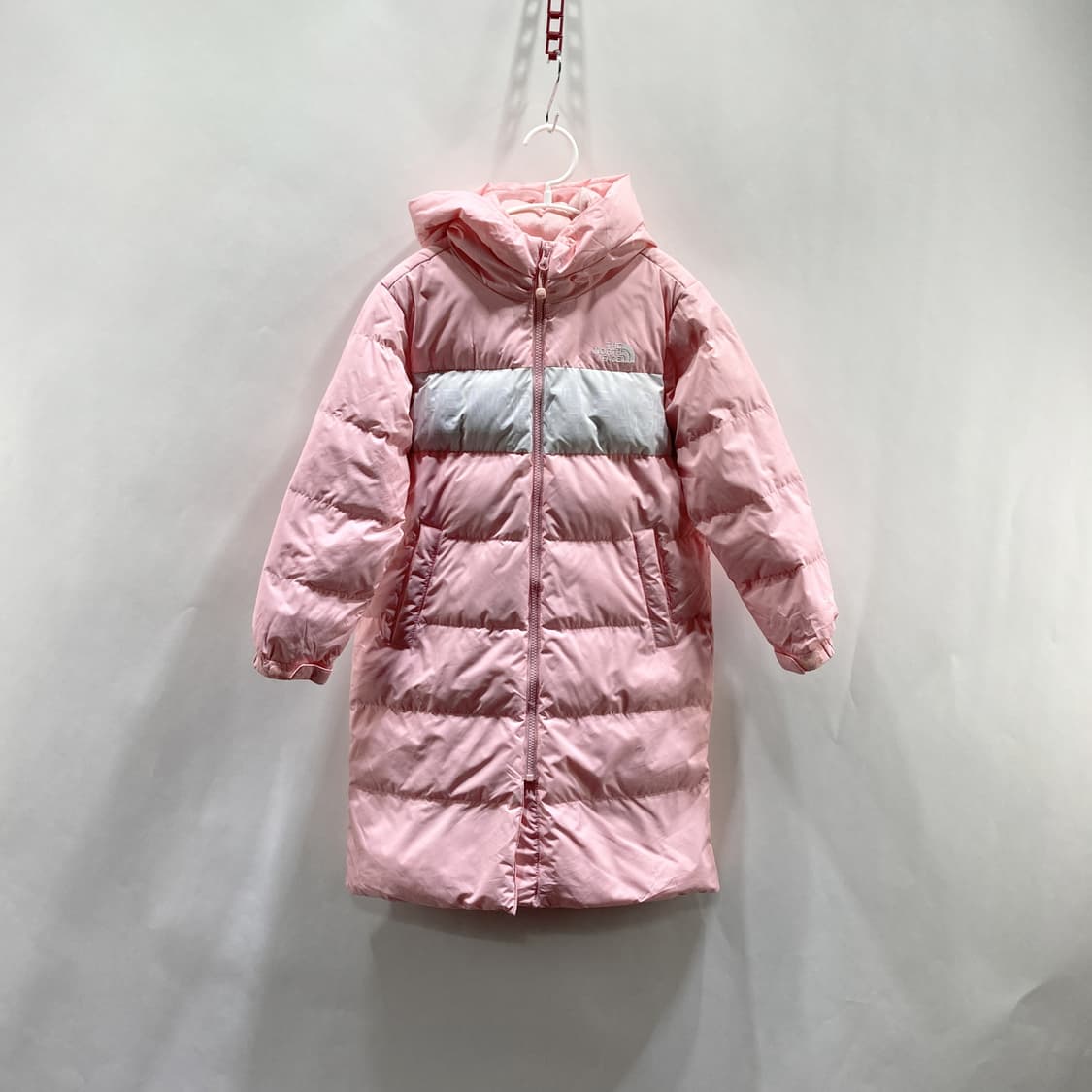 노스페이스 키즈 롱패딩점퍼 핑크 130 상품이미지1