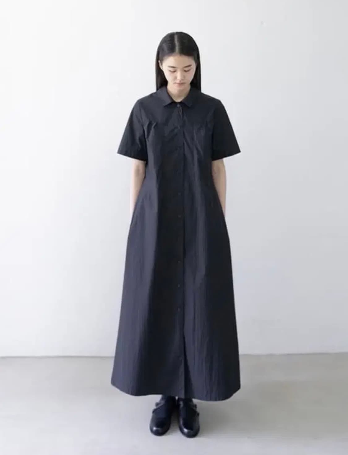 유노이아 클레어 셔츠 원피스 상품이미지1