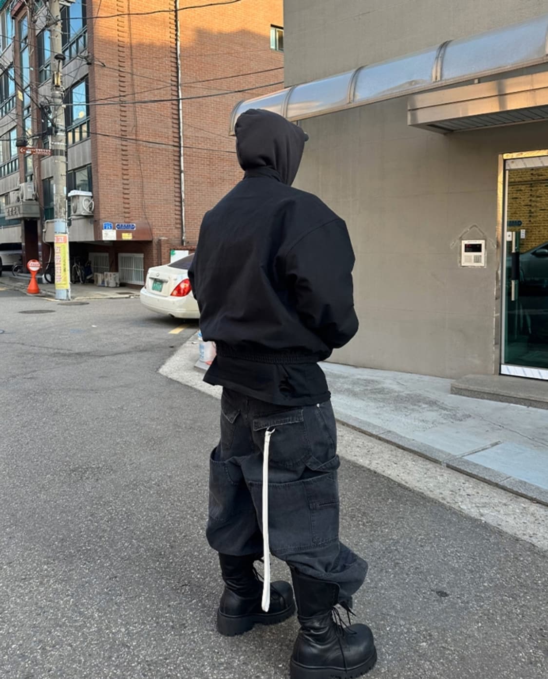 [OS]논노드 25fw 몰스킨 봄버 블랙 상품이미지2