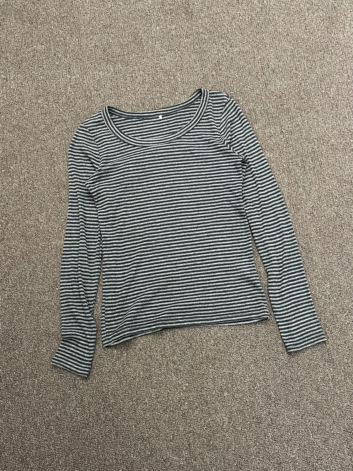 M)Japanese vintage 여성 스트라이프 롱슬리브 상품이미지1