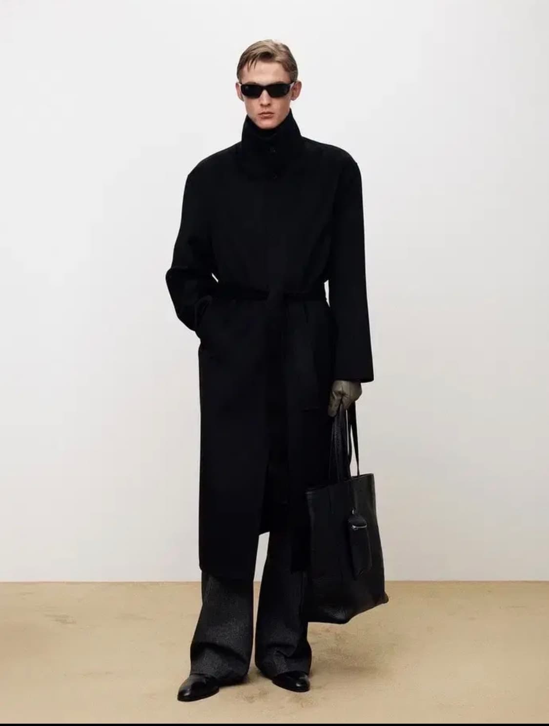 [삽니다] 토니웩 핸드메이드 울 캐시미어 스탠드카라 코트 블랙 L사이즈 상품이미지1