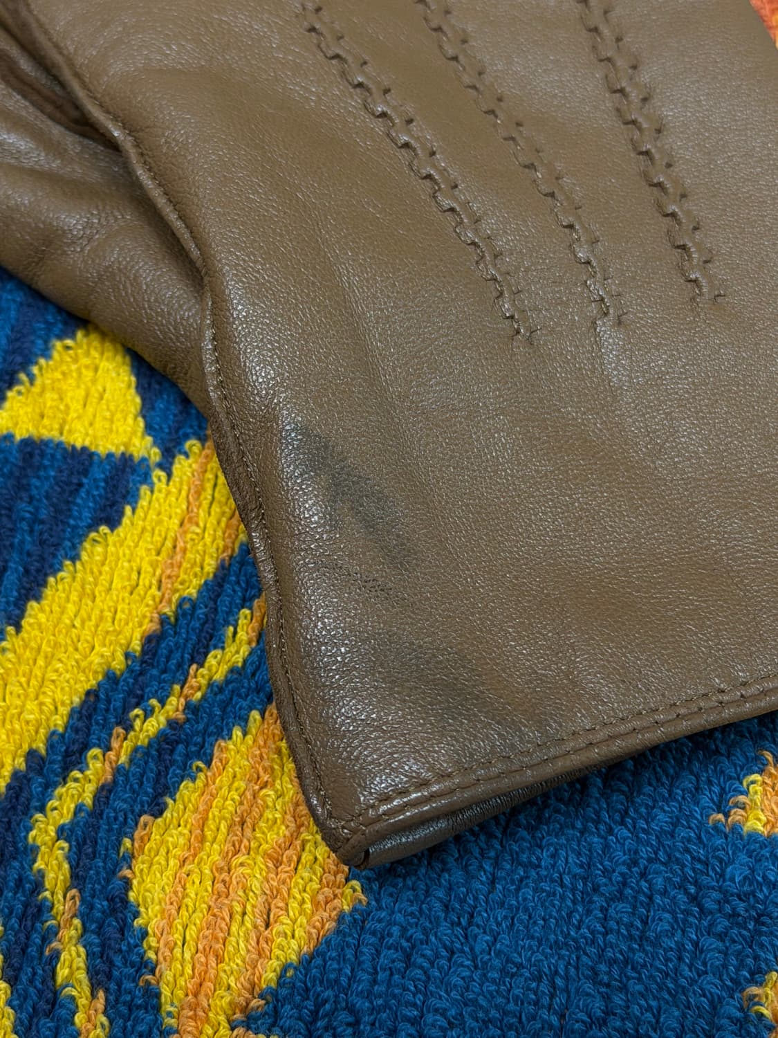 Uniform bridge Leather Glove with Wool 상품이미지4