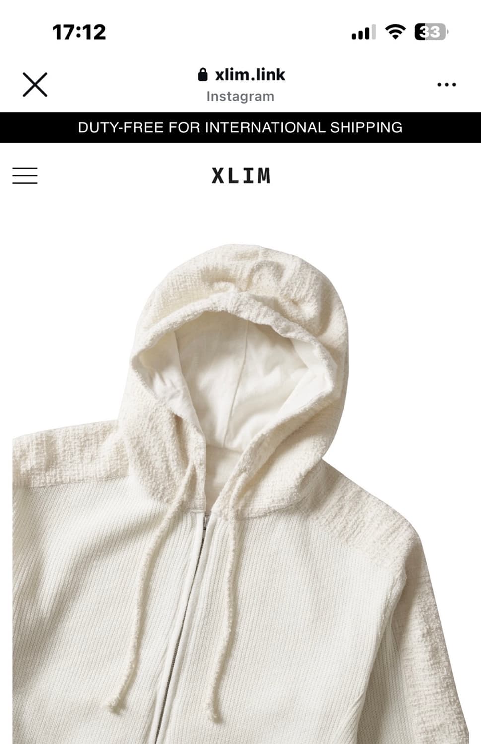엑슬림 xlim 후드집업 구합니다 상품이미지2