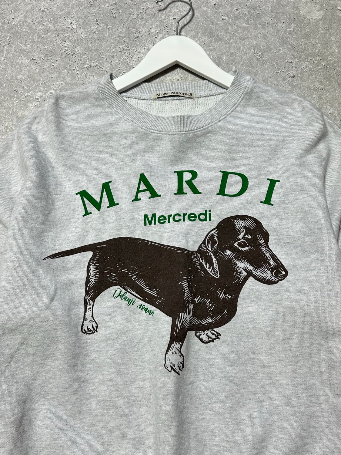 마르디 메크르디 딴지 백메란지 맨투맨 상품이미지3