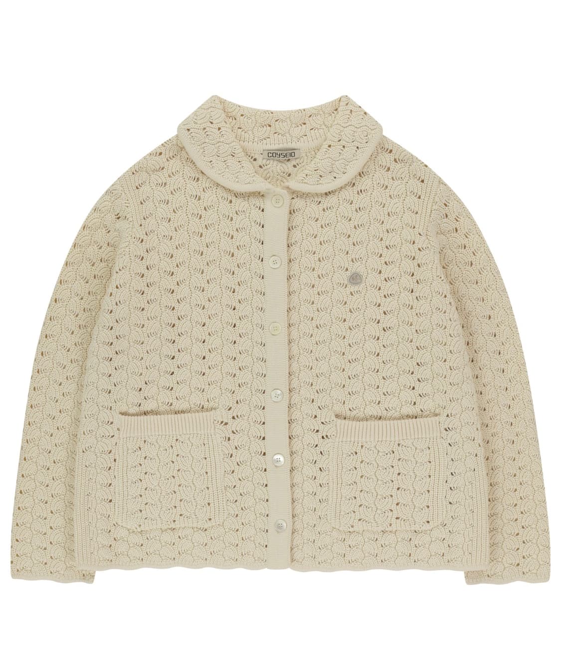 코이세이오 WAVE KNIT CARDIGAN IVORY 상품이미지1