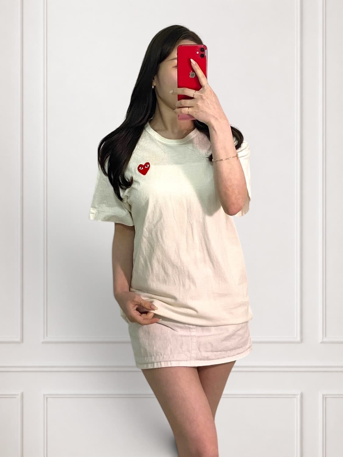 꼼데가르송 레드와펜 라운드티 상품이미지2