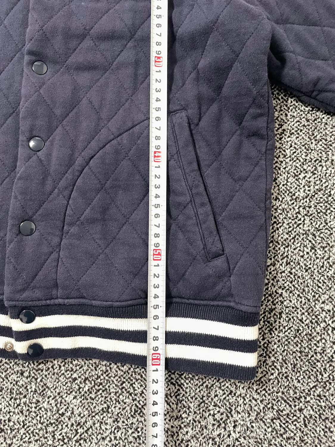 빈티지9. 챔피온 써모라이트 멜톤 퀼팅 바시티 자켓 점퍼 네이비 상품이미지3