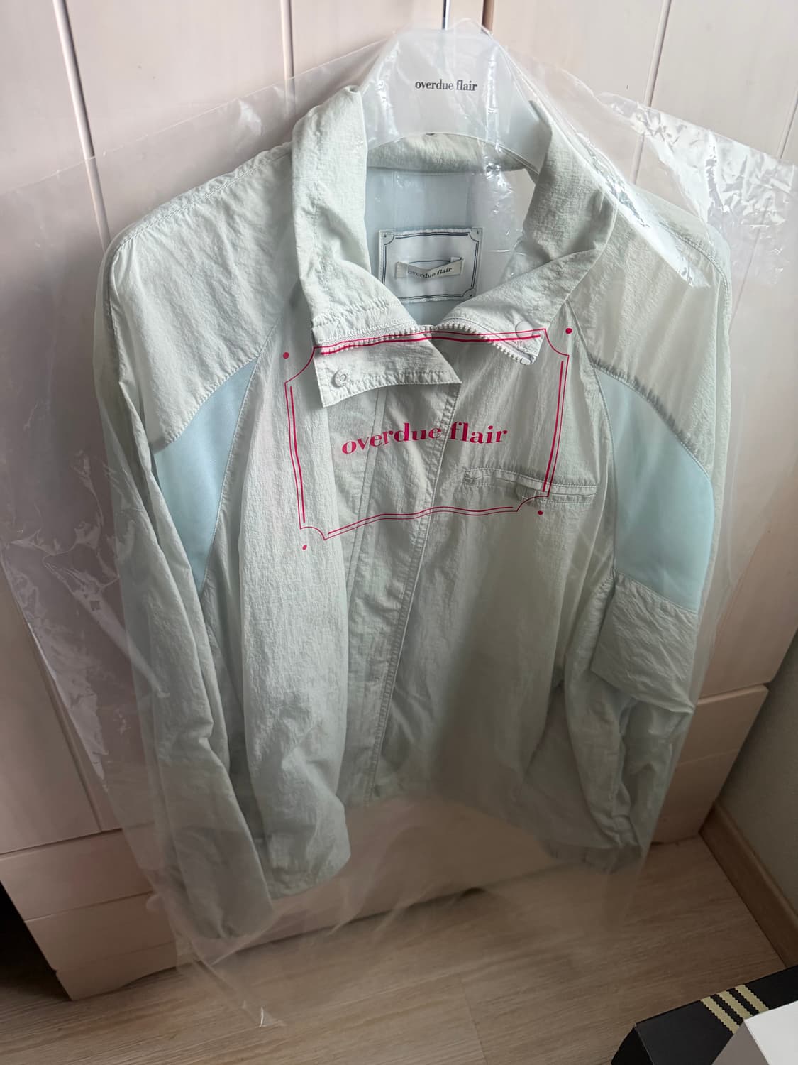 (새상품/택o) 오버듀플레어 인시젼 나일론 자켓 그레이블루 상품이미지2