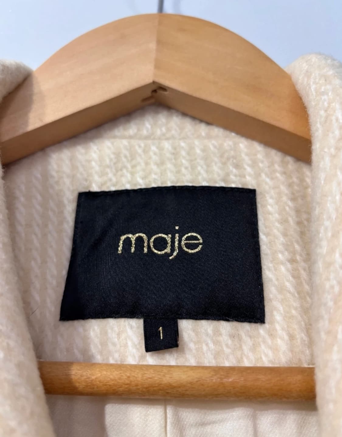 마쥬 아이보리 더블 버튼 코트 55 상품이미지6