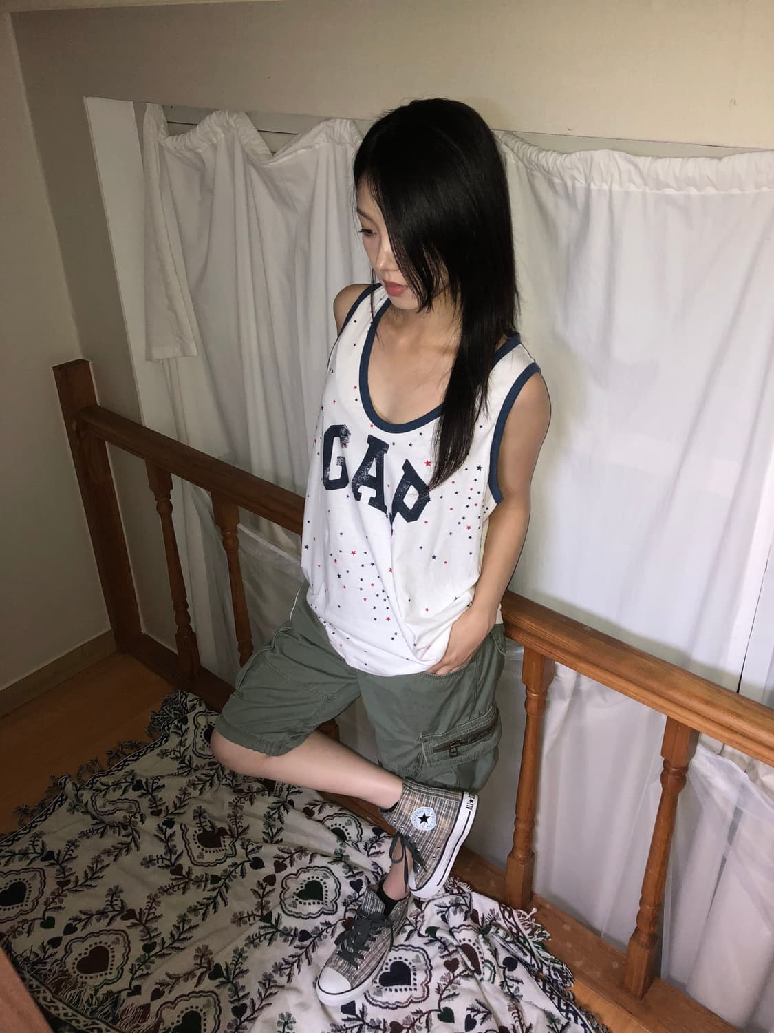 GAP / 90's Star Pattern Big Logo Sleevel 상품이미지1