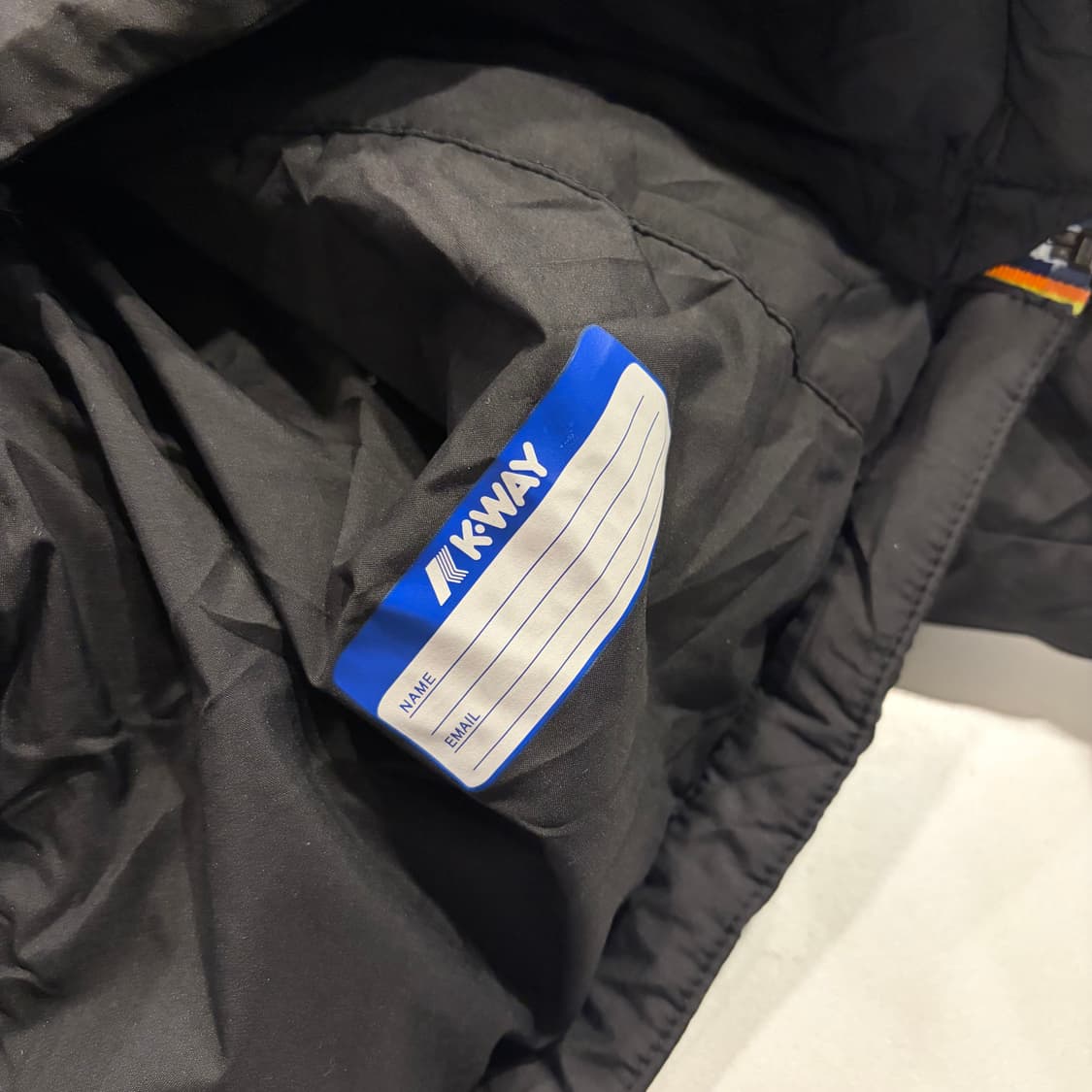 [S] K-WAY 까웨 블랙 다운 패딩 점퍼 B543 상품이미지9