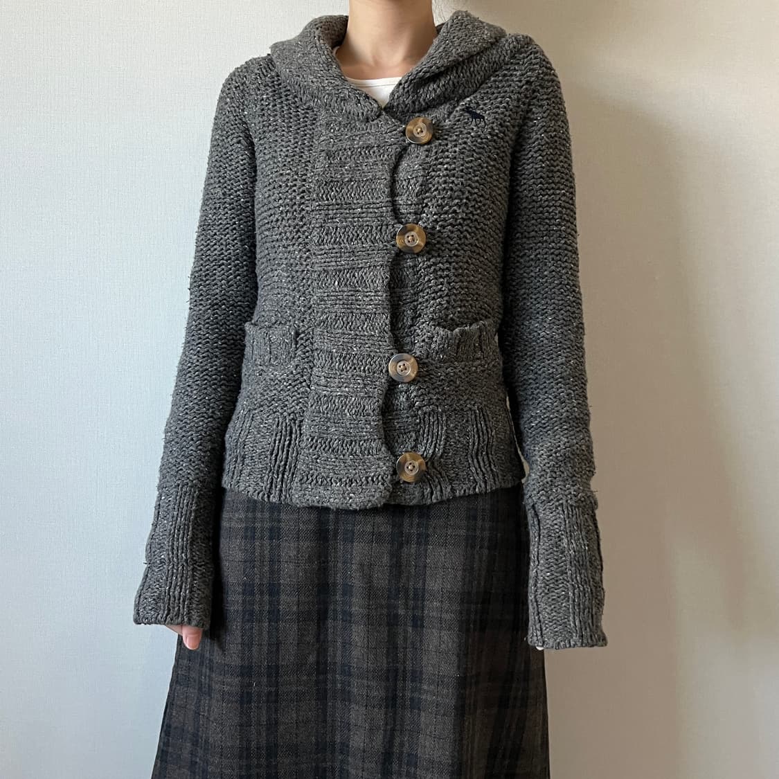 Abercrombie&Fitch shawl collar cardigan 상품이미지1