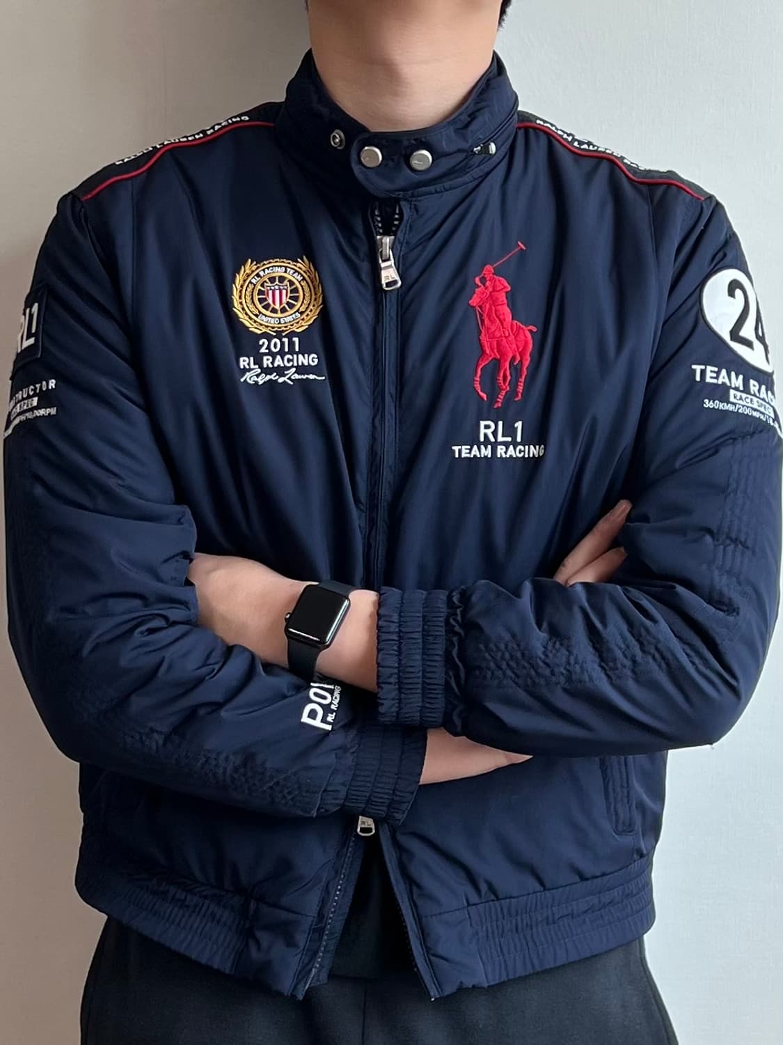 폴로 레이싱 패딩 자켓 상품이미지2