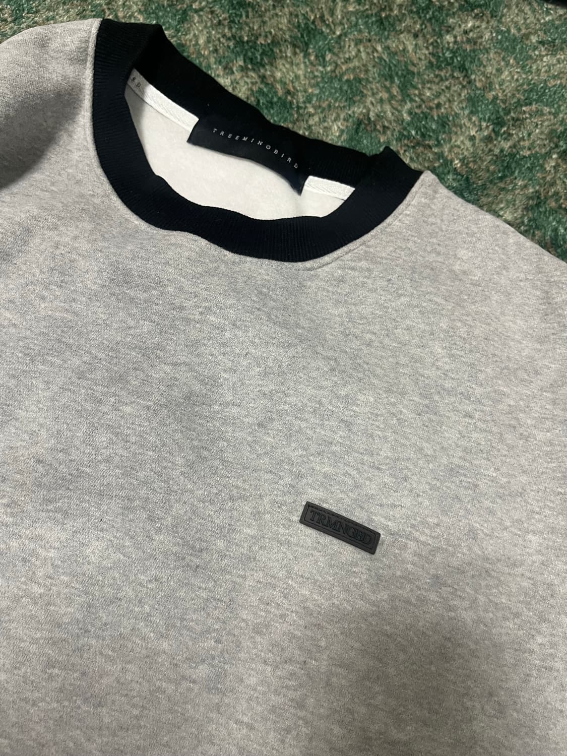 트리밍버드 Oblique Line Sweat Shirt [그레이]_미착용 상품이미지5