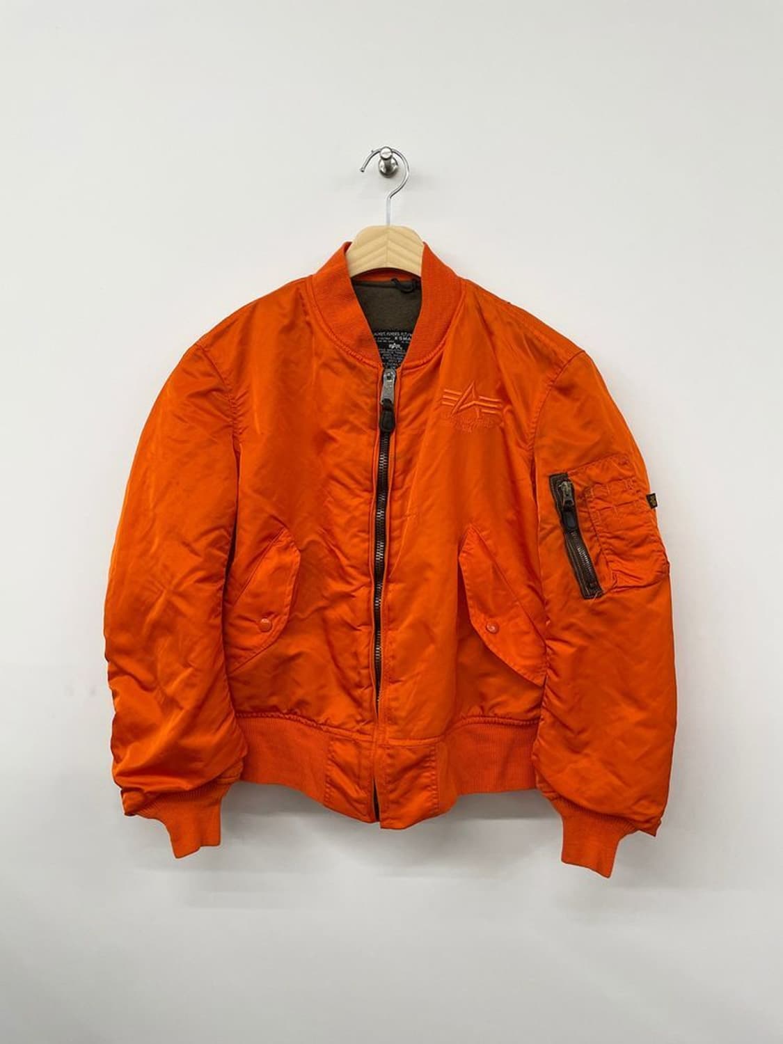 알파인더스트리 빅로고 MA-1 플라이트 블루종 자켓 PN9757 상품이미지1