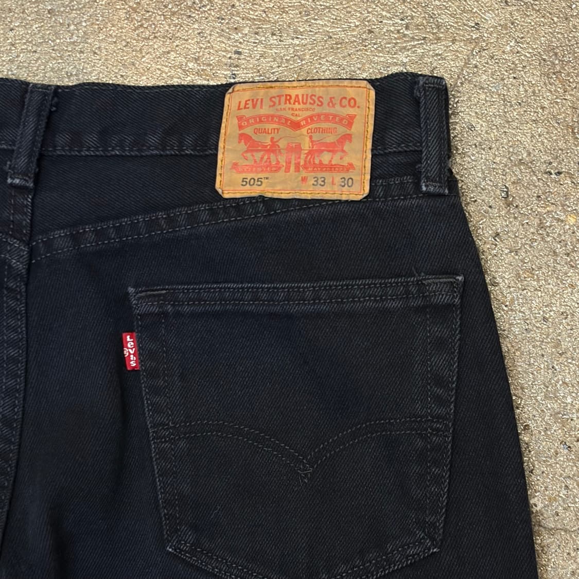 00s 미국 빈티지 리바이스 505 블랙진 청바지 상품이미지6
