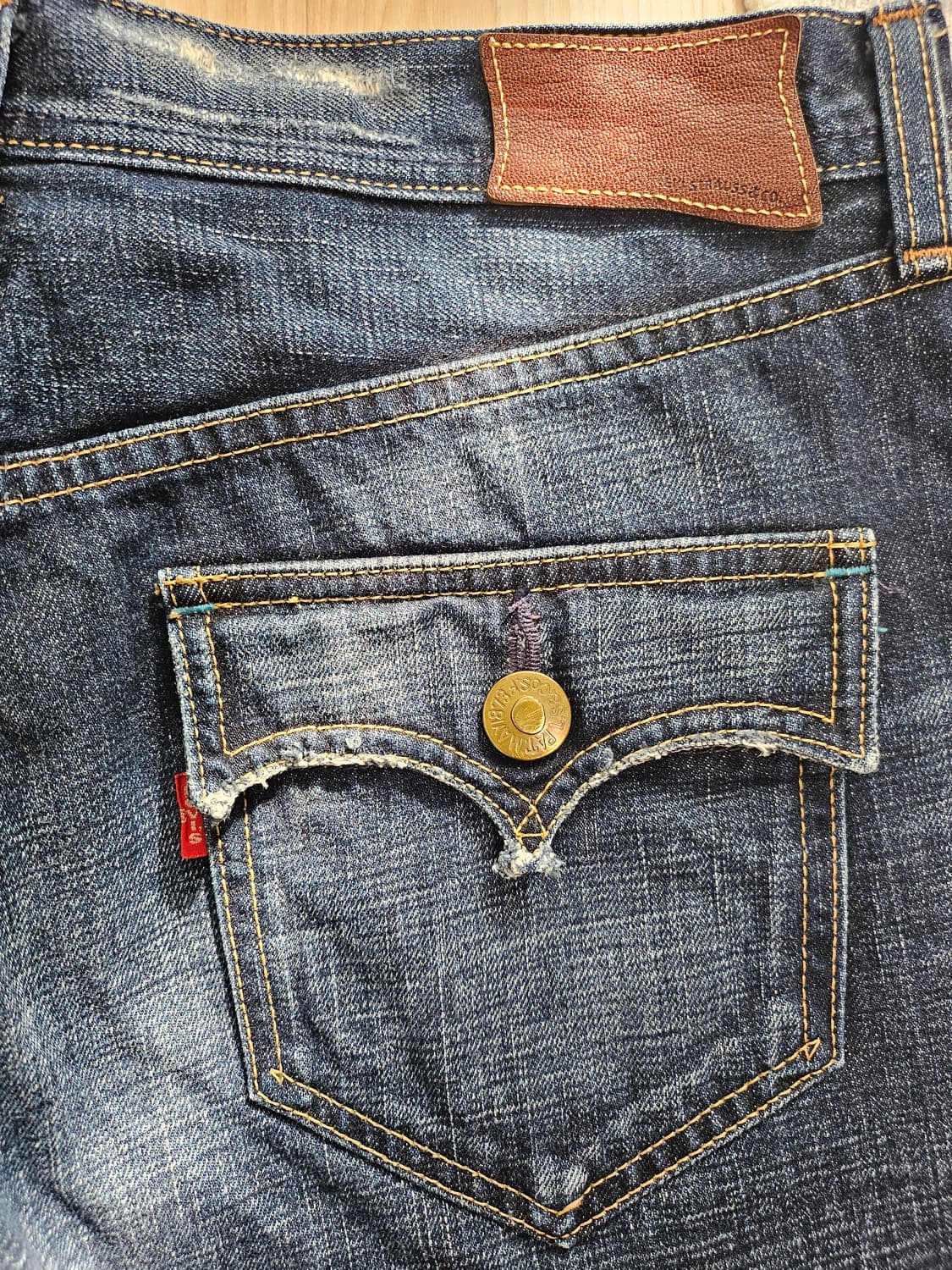 리바이스 707 셀비지 플레어 데님팬츠 상품이미지6