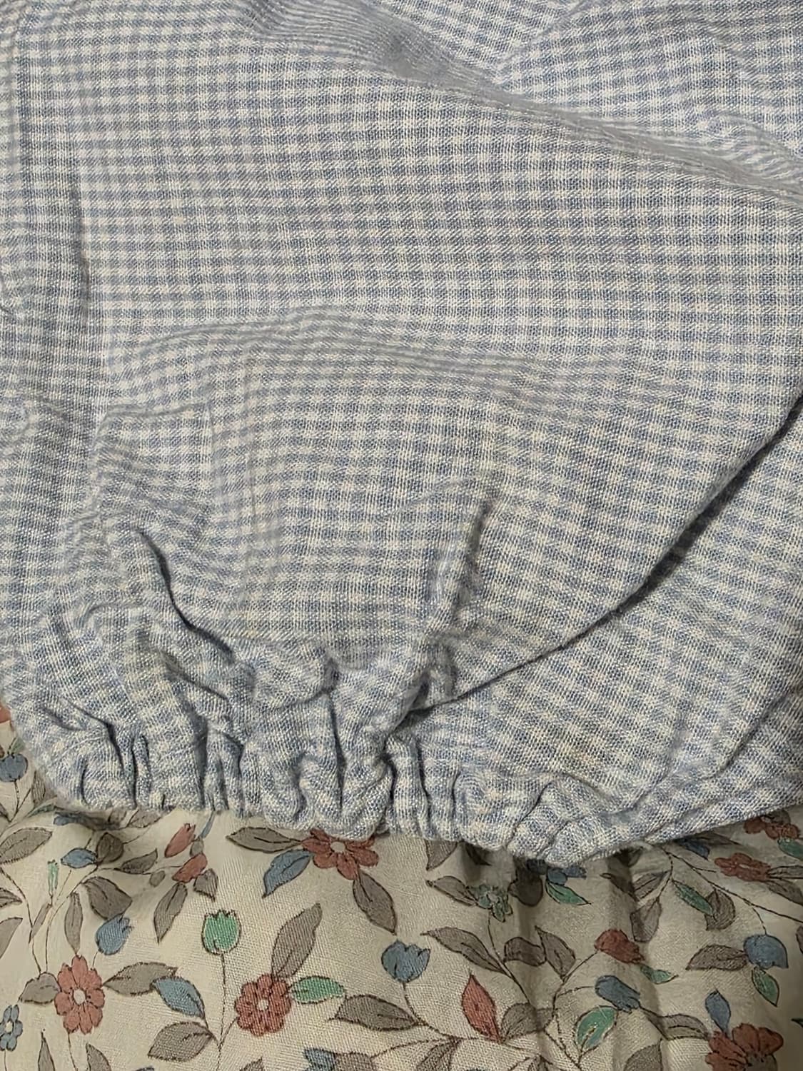 JPN 블루 체크 에이프런 원피스 상품이미지10