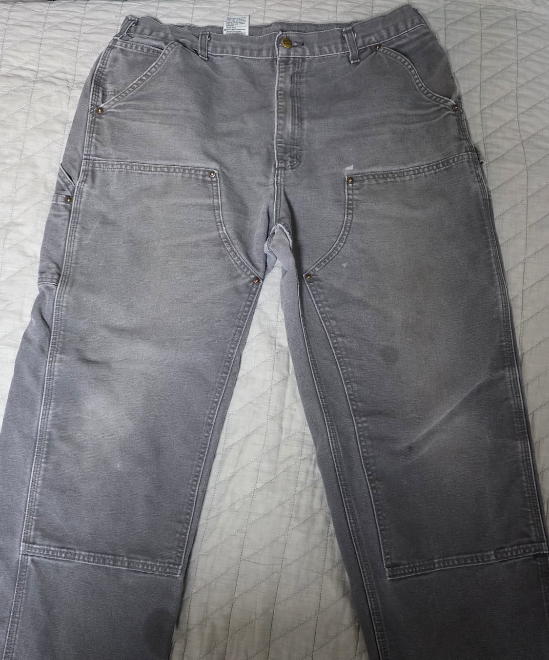 [38X34] 빈티지 칼하트 더블니 B136 GVL 오일 팬츠 G-4 상품이미지2