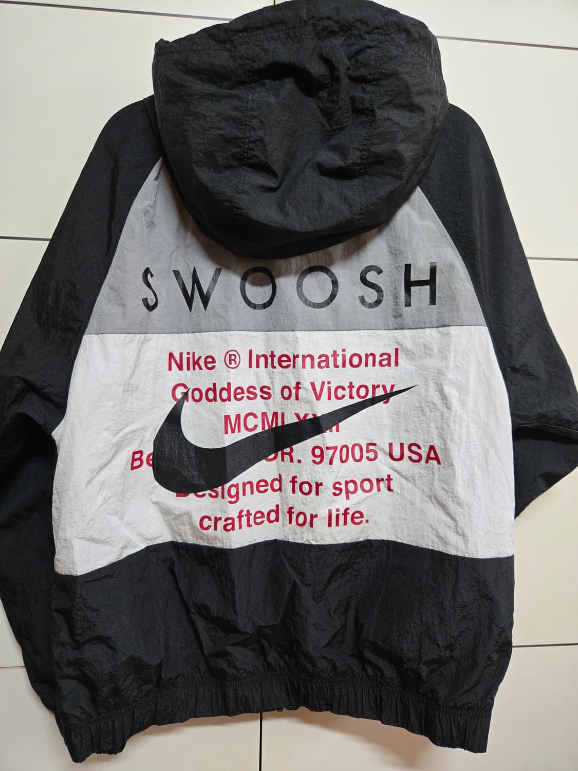 나이키 더블 스우시 우븐 바람막이 점퍼(M사이즈) 상품이미지5