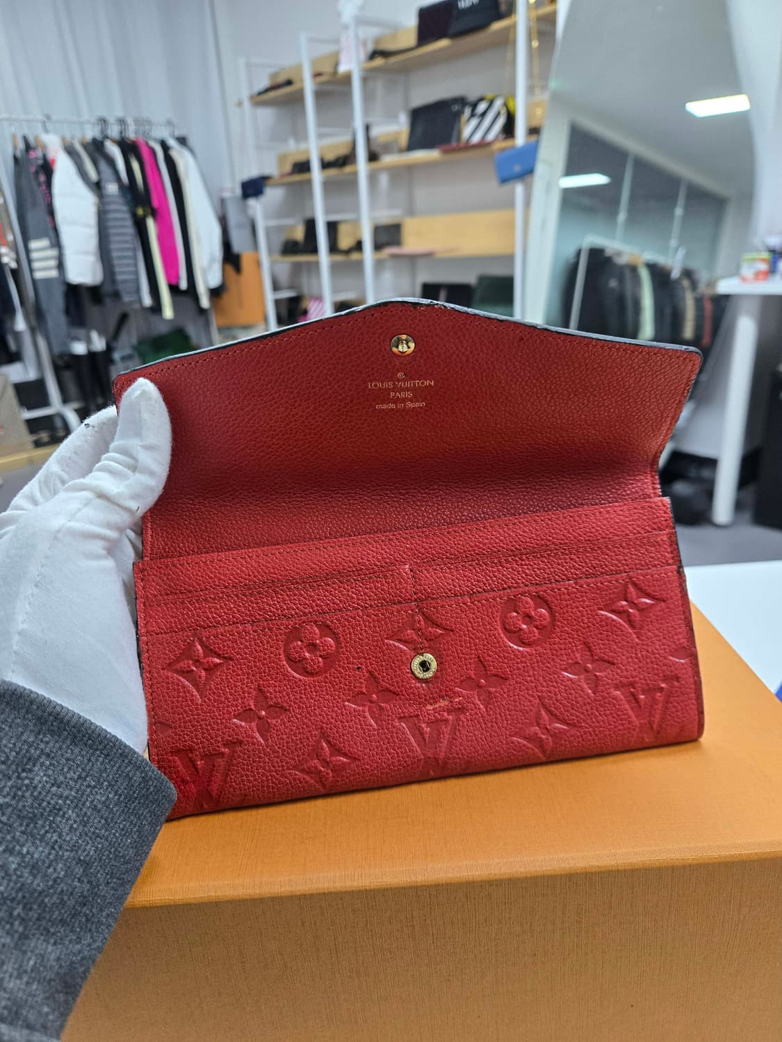 [A급컨디션]루이비통 앙프렝뜨 사라 장지갑 상품이미지4